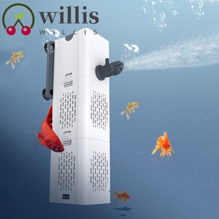 Willis เครื่องกรองน้ําพลาสติก ปลั๊ก EU US 220V 110V สีขาว สําหรับตู้ปลา