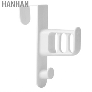 Hanhan Door Hanging Rack  ABS Traceless 3 Holes Snap On Design Rear Hook Nail Free Space Saving for Bedroom