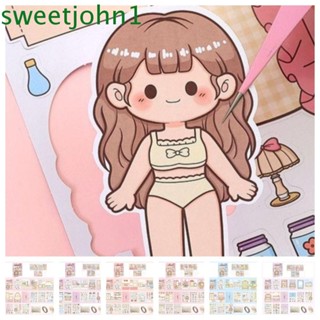 Sweetjohn หนังสือการ์ตูน แบบมีเสียงเพลง แบบเงียบ ของเล่นสําหรับเด็ก