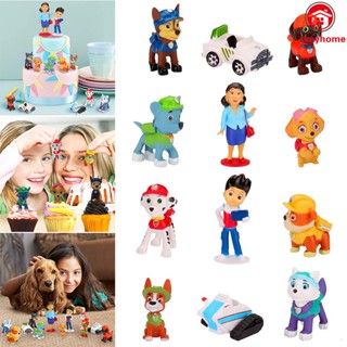 โมเดลฟิกเกอร์ PVC รูปการ์ตูนสุนัขกู้ภัย Paw Patrol ของเล่นสําหรับเด็ก 12 ชิ้น ต่อชุด