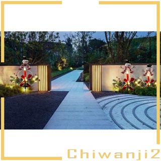 [Chiwanji2] โคมไฟพลังงานแสงอาทิตย์ กันน้ํา สําหรับตกแต่งสวน กลางแจ้ง