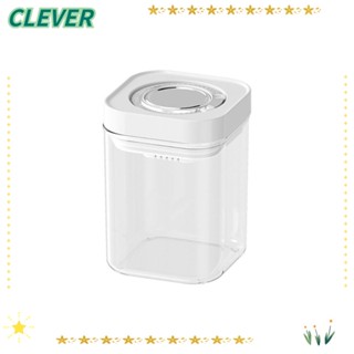 Clever ขวดโหลพลาสติก แบบกด ขนาดใหญ่ จุของได้เยอะ สําหรับใส่อาหาร