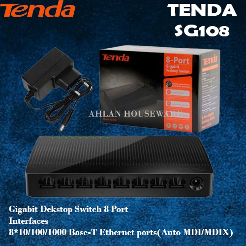 TENDA TENT SG108 SWITCH HUB 8 PORT GIGABIT