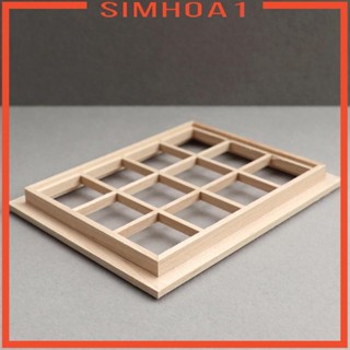 [Simhoa1] หน้าต่างบ้านตุ๊กตา สเกล 1:12 สไตล์เรโทร สําหรับตกแต่งบ้านตุ๊กตา