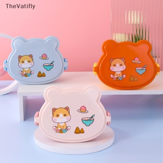 [TheVatifly] กล่องอาหารกลางวัน เบนโตะ พลาสติก กันรั่ว ลายการ์ตูนอนิเมะ แบบพกพา เข้าไมโครเวฟได้ สําหรับเด็ก [Preferred]