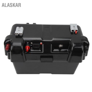  ALASKAR Marine Battery Charger Box Dual USB ซ็อกเก็ต 12V Quick Connect ตัวบ่งชี้แรงดันไฟฟ้าสมาร์ทมอเตอร์แบตเตอรี่ Power Center สำหรับ RV SUV ATV