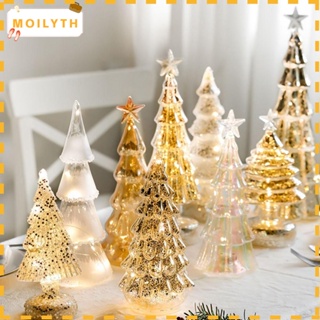 Moilyth ต้นคริสต์มาส คริสตัลเรืองแสง DIY สําหรับตกแต่งบ้าน ของขวัญ วันหยุด บรรยากาศคริสต์มาส