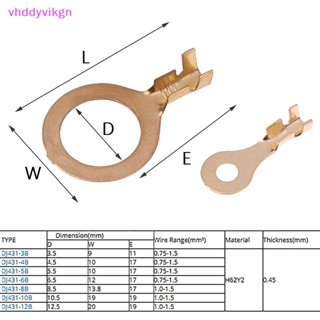 Vhdd แหวนขั้วต่อสายไฟ ทองแดง ทรงกลม เปิดปิดอัตโนมัติ DJ431-3B DJ431-4B DJ431-6B DJ431-8B DJ431-12B TH 20 ชิ้น