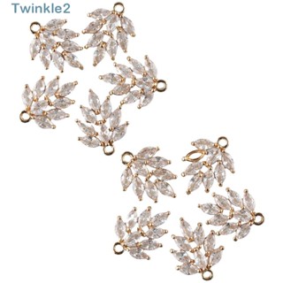 Twinkle จี้ลูกบาศก์เซอร์โคเนีย 11.5x15.5 มม. พร้อมห่วง ทองเหลือง ชุบทอง 10 ชิ้น