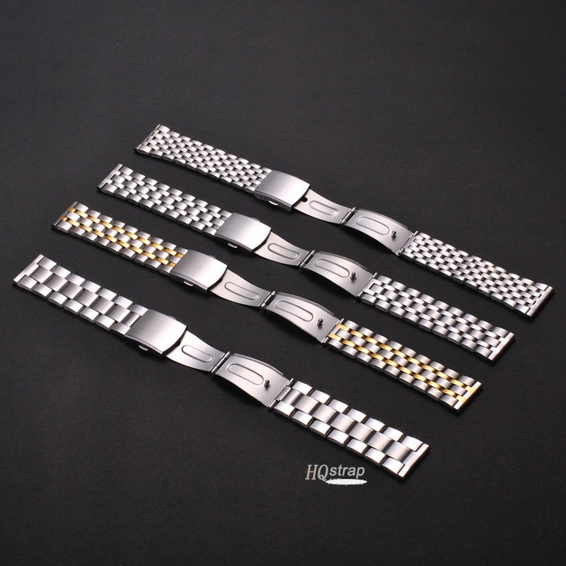 สายนาฬิกาข้อมือสเตนเลส 18 มม. 20 มม. 22 มม. แบบเปลี่ยน สําหรับ Seiko Rolex Watchbands - รูปที่ 3