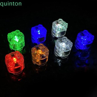 Quinton บล็อกตัวต่อ LED 2x2 2x2 หลากสี ของเล่นเสริมการเรียนรู้เด็ก DIY