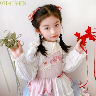 Daishen1 กิ๊บติดผม รูปโบว์น่ารัก สไตล์โลลิต้า เรโทร สําหรับผู้หญิง 2 ชิ้น ต่อชุด