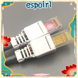 Espo CAT6 ปลั๊กหัวคริสตัล ไม่ต้องใช้แรงกด เชื่อมต่อสายไฟ UTP RJ45 CAT6 RJ45