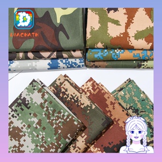 Diachath ผ้าพิมพ์ลาย คุณภาพสูง วัสดุงานฝีมือ 10 สี จักรเย็บผ้า Camo