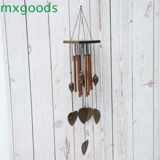 Mxgoods Windbells จี้โลหะ รูปหัวใจ 8 ท่อ สําหรับตกแต่งฮวงจุ้ย