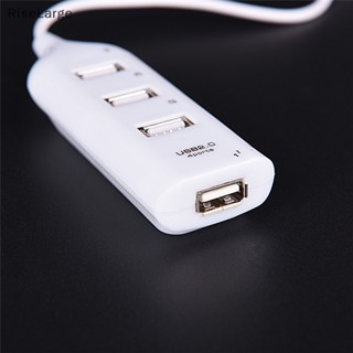 [RiseLarge] อะแดปเตอร์ฮับแยก 4 พอร์ต USB 2.0 ความเร็วสูง สําหรับคอมพิวเตอร์ PC แล็ปท็อป HG ใหม่