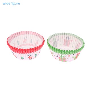 Widefigure ถ้วยคัพเค้ก มัฟฟิน คัพเค้ก DIY 100 ชิ้น