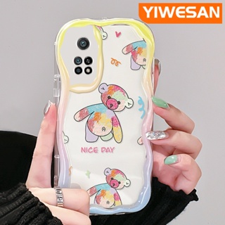 เคสมือถือ แบบนิ่ม แบบใส ลายหมี Nice Day กันกระแทก สําหรับ Xiaomi 10T Pro Poco F3 Poco F4 Redmi K50 K40 Pro K40s