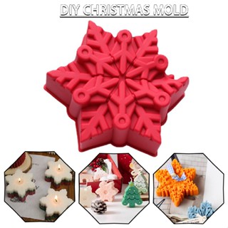 New Snowflake Cake Mold Silicone Mold Non-stick Pastry Baking Mould Tool DIY