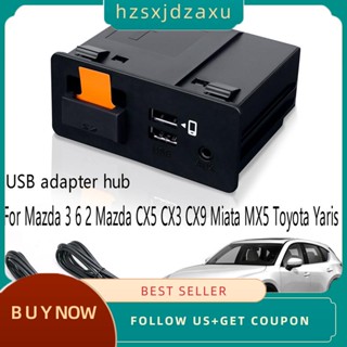 【hzsxjdzaxu】ฮับอะแดปเตอร์ Usb อัตโนมัติ สําหรับ Apple-CarPlay Android TK78-66-9U0C Mazda 3 6 2 Mazda CX5 CX3 CX9 Miata MX5 Toyota Yaris