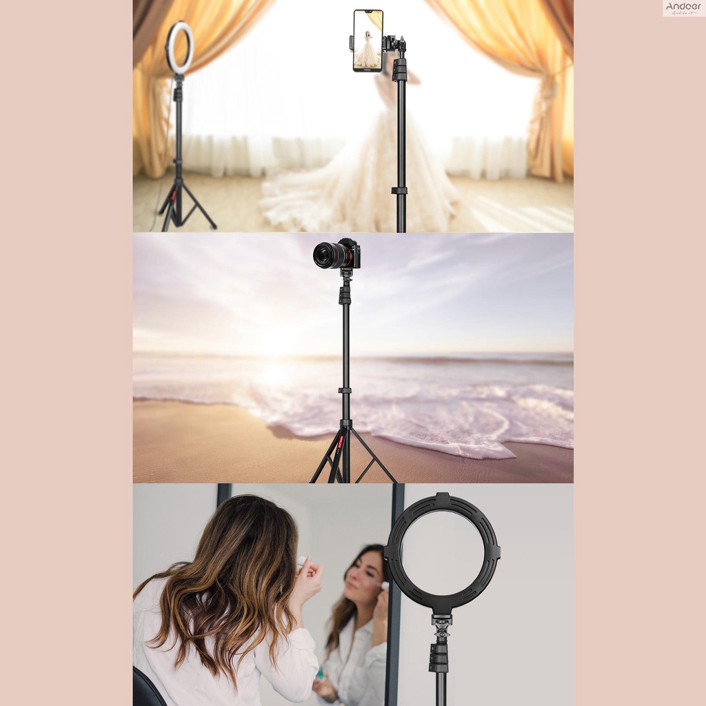 Mua-kingjoy MC1192 ขาตั้งกล้องสามขา ขนาดเล็ก รับน้ําหนักได้ 8 กก. 17.6 ปอนด์ ปรับความสูงได้ 5 ระดับ พร้อมสกรูเกลียว 1/4 นิ้ว อเนกประสงค์ สําหรับ Vl