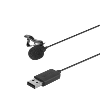 ไมโครโฟน BOYA BY-LM40 USB Lavalier Microphone ไมค์หนีบปกเสื้อ ไมค์คอมพิวเตอร์ เชื่อมต่อผ่านพอร์ต USB สายมีความยาว 4 เมตร