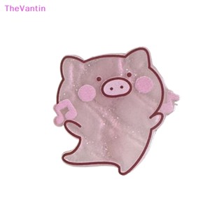 Thevantin กิ๊บติดผมหน้าม้า ลายการ์ตูนหมูน่ารัก สีชมพู สไตล์เกาหลี สําหรับเด็กผู้หญิง