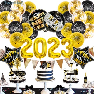 Twinkle ลูกโป่ง ลาย Happy Year ของขวัญสําหรับเด็ก งานเทศกาล ปาร์ตี้