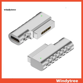 [W&amp;T] อะแดปเตอร์แม่เหล็ก Type-C PD 100W ไฟแสดงสถานะ LED USB C ตัวเมีย เป็นพอร์ตชาร์จแม่เหล็ก อุปกรณ์เสริมคอมพิวเตอร์