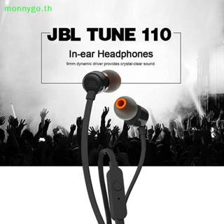 Monnygo JBL TUNE หูฟังสเตอริโอ แบบมีสาย 110 3.5 มม. T110 เสียงเบสหนัก สําหรับเล่นกีฬา TH