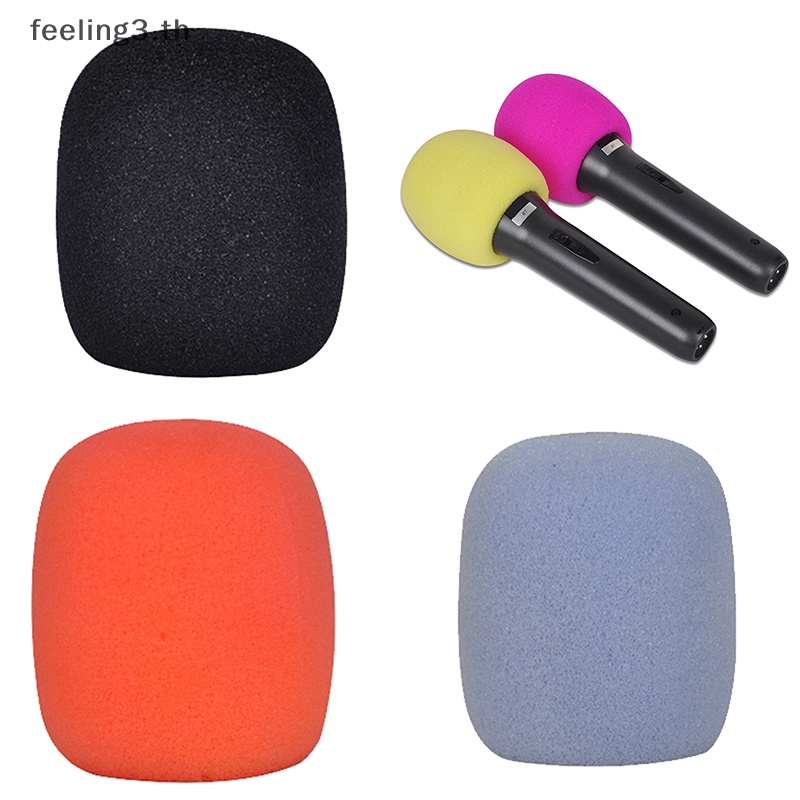 { Feeling3.th } โฟมฟองน้ําครอบไมโครโฟน แบบมือถือ 10 สี
