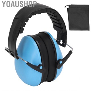 Yoaushop Ear Protection Earmuff  NRR 21DB Tight Sealing Noise Reducing Muff Soundproof Comfortable Blue for Learning