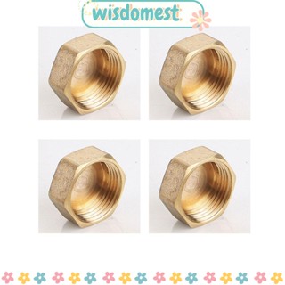 Wisdomest จุกปิดท่อน้ํา ทองแดง สีทอง 4 ชิ้น