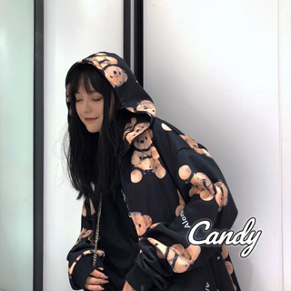 Candy Kids  เสื้อผ้าผู้ญิง แขนยาว เสื้อฮู้ด คลุมหญิง สไตล์เกาหลี แฟชั่น  ins fashion High quality คุณภาพสูง WWY239033H 36Z230909