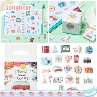 Solighter สติกเกอร์ซีล มีกาวในตัว สําหรับตกแต่งสมุด DIY