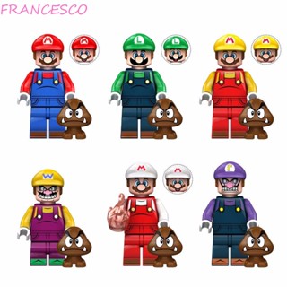 Francesco บล็อคตัวต่อ รูปการ์ตูนอนิเมะ Super Mario Bros ของเล่นเสริมการเรียนรู้เด็ก