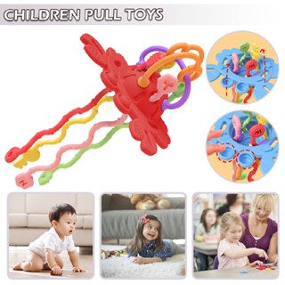 Baby Toddler Pull String Activity Crab Toy Full Silicone Montessori Toys