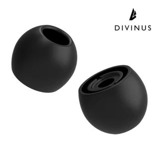 Divinus จุกหูฟังซิลิโคนกํามะหยี่ 4.0 มม. - 6 มม. หัวฉีด S M L (3 คู่)