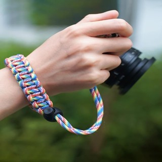 ☂เชือกถักมือ☂ สายคล้องข้อมือ แบบทอมือ สําหรับกล้อง Canon Fuji Sony Micro SLR