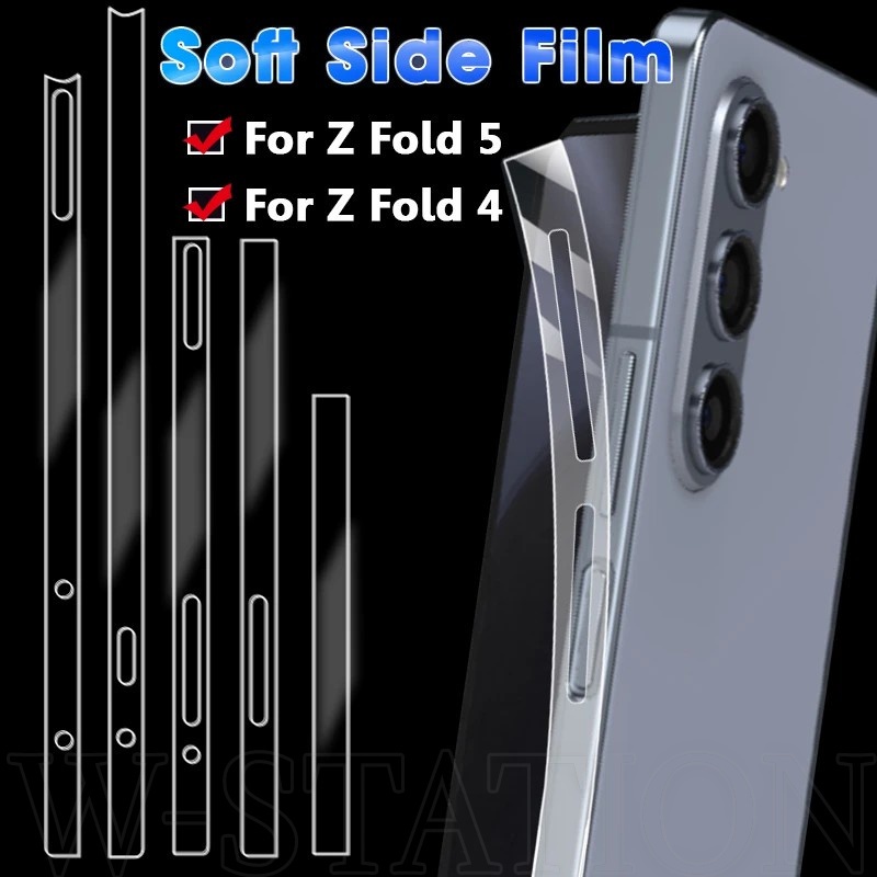 เข้ากันได้กับ Samsung Galaxy Z Flip 5 4 Fold 5 4 กรอบป้องกันรอยขีดข่วน ฟิล์มป้องกัน / ฟิล์มสติกเกอร์ด้านข้างโทรศัพท์ TPU นิ่ม / ฟิล์มป้องกันขอบไฮโดรเจล ฟิล์มด้านข้าง