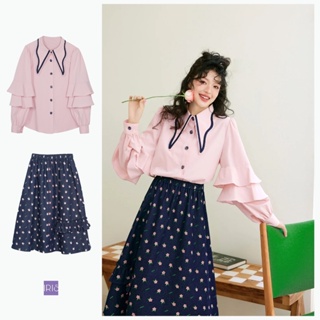 [สินค้าลิขสิทธิ์แท้] IRIS BOUTIQUE IS2331011-IK2331013 Sweet words shirt/Sweet words skirt เสื้อผ้าผู้หญิง เสื้อเชิ้ต