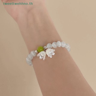 Tweettwehhno สร้อยข้อมือคริสตัล โอปอล รูปดอกลิลลี่ วัลเลย์ ดอกไม้ เครื่องประดับ สําหรับผู้หญิง TH