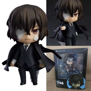 Nendoroid 1748# Bungo Stray Dogs Osamu Dazai (Dark Era Ver.) Q Version โมเดลฟิกเกอร์ เปลี่ยนหน้าได้ ขนาด 10 ซม. ของเล่นสําหรับเด็ก