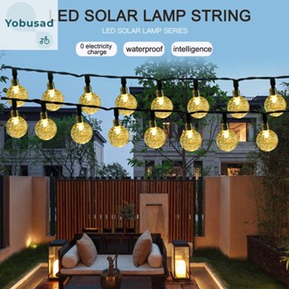 [Yobusad.th] สายไฟหิ่งห้อย LED พลังงานแสงอาทิตย์ สําหรับตกแต่งสวน