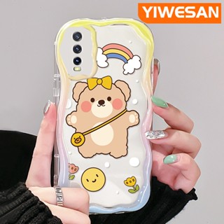 เคสโทรศัพท์ซิลิโคน ใส แบบนิ่ม ลายการ์ตูนหมีน่ารัก กันกระแทก สําหรับ VIVO Y20 Y20i Y20S Y12s Y20 2021 Y11s Y12A Y20T Y20S M Y20S D