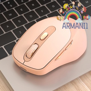 [armani1.th] เมาส์ไร้สาย 2.4Ghz 6 คีย์ 4000dpi ชาร์จ USB Type-C 500mAh สําหรับสํานักงาน