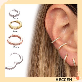 Hecceh จิวจมูก เจาะหู สไตล์พังก์ สีเงิน สีทอง สีโรสโกลด์ 1 ชิ้น