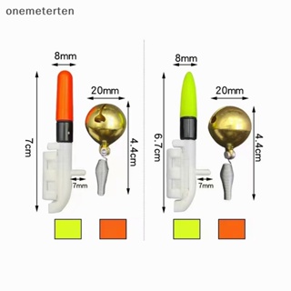 Rten คันเบ็ดตกปลาอิเล็กทรอนิกส์ พร้อมกระดิ่งไฟ LED กันน้ํา ถอดออกได้ 1 ชุด