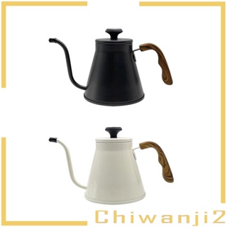 [Chiwanji2] กาต้มน้ําชา กาแฟ ด้ามจับไม้ น้ําหนักเบา กันรอยขีดข่วน 1000 มล. สําหรับปิกนิก บ้าน