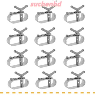 Suchenhd ลวดกรองรั้วไฟฟ้า อลูมิเนียม สองทาง ปรับได้ สําหรับสวน รั้ว 12 ชิ้น